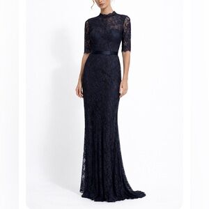 NEW Catherine Deane Blue Lace Dress Gown 6